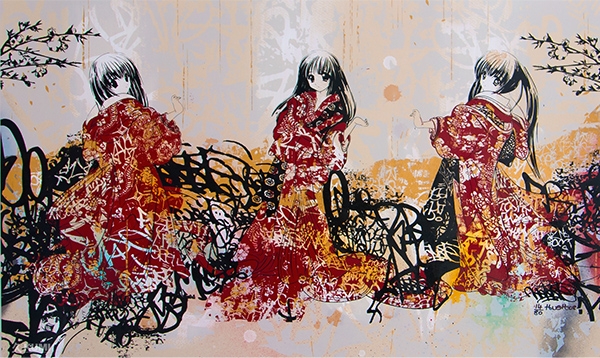 Graf Geisha Triptych