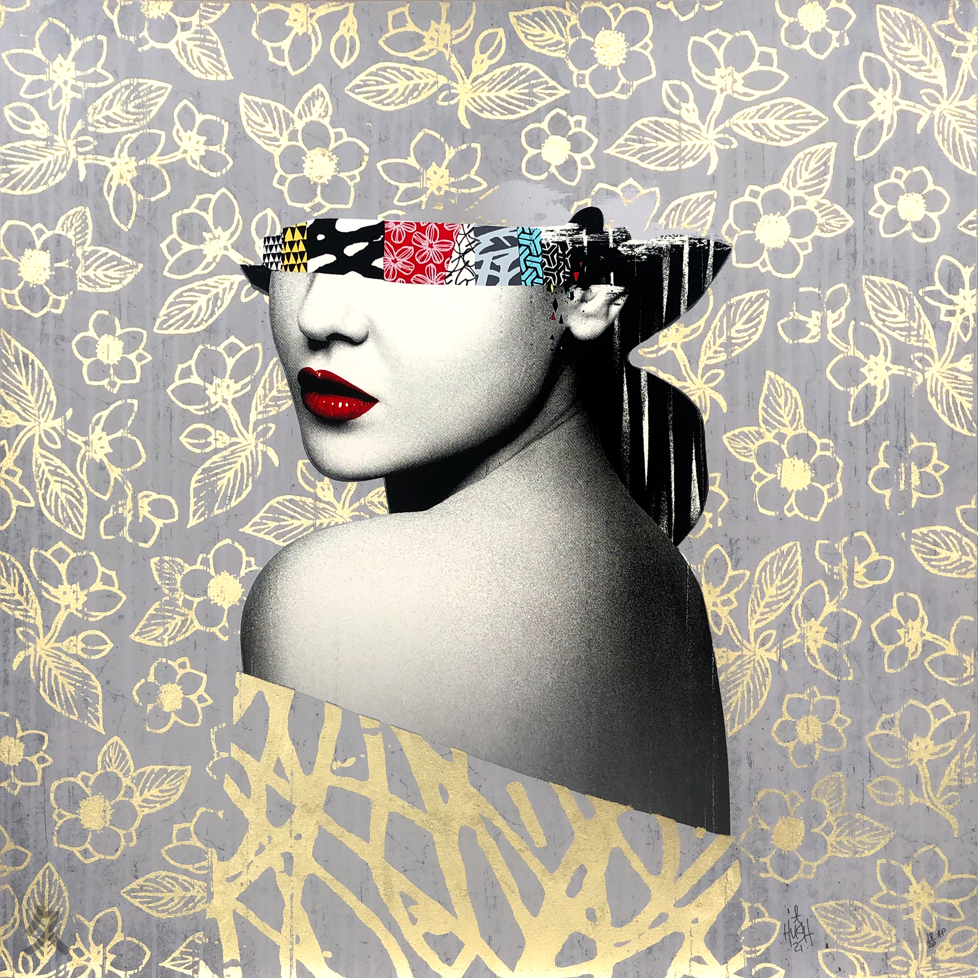 Le Buste II Artist Proof 22ct Gold Leaf by Hush