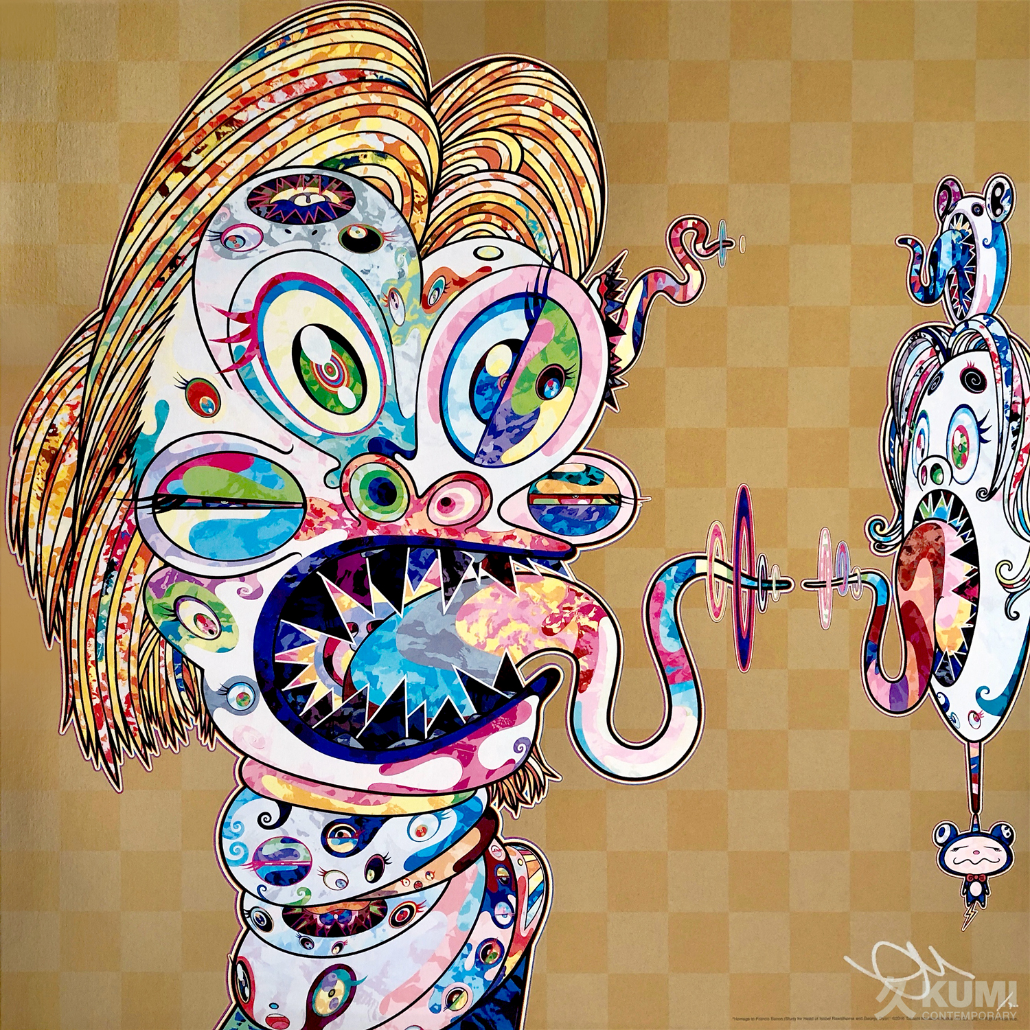 Takashi Murakami: Homage to Francis Bacon, Study for Head of Isabel Rawsthorne and George Dyer