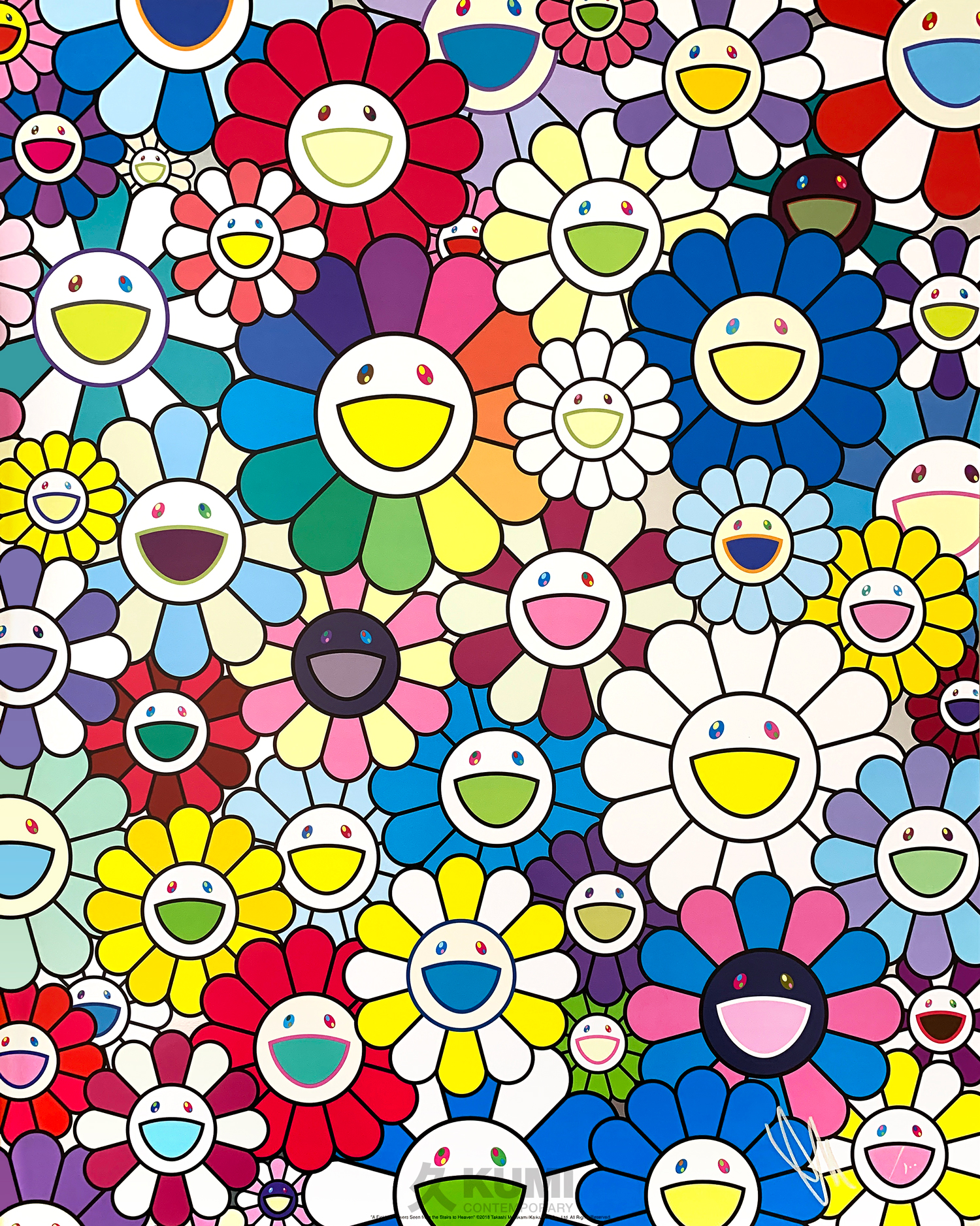 Takashi Murakami A Field of Flowers Seen from the Stairs to Heaven Print | Kumi Contemporary